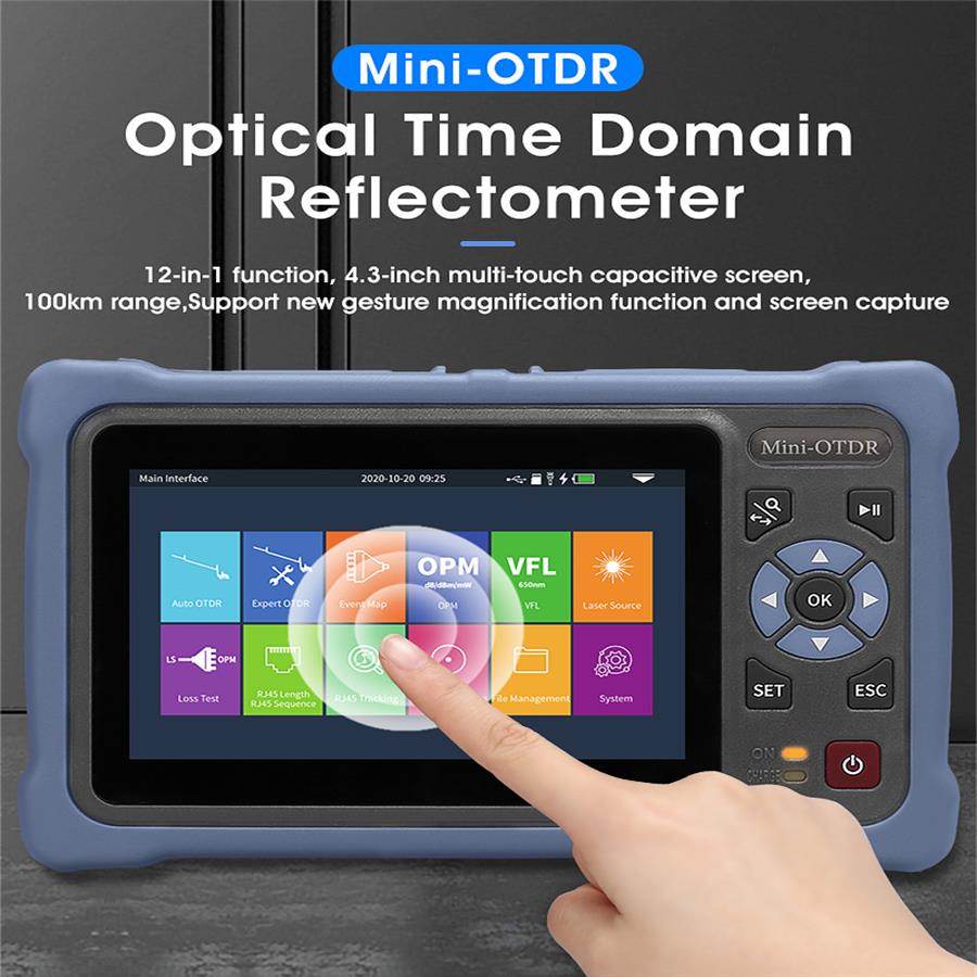 Optical Time Domain Reflectometer Otdr 1310 1550Nm - OTDR MINI con schermo touch da