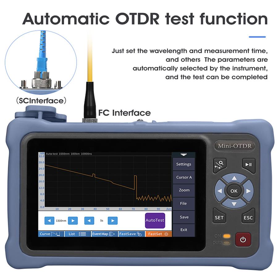 OTDR MINI con schermo touch da - Optical Time Domain Reflectometer Otdr 1310 1550Nm recensione e prezzo