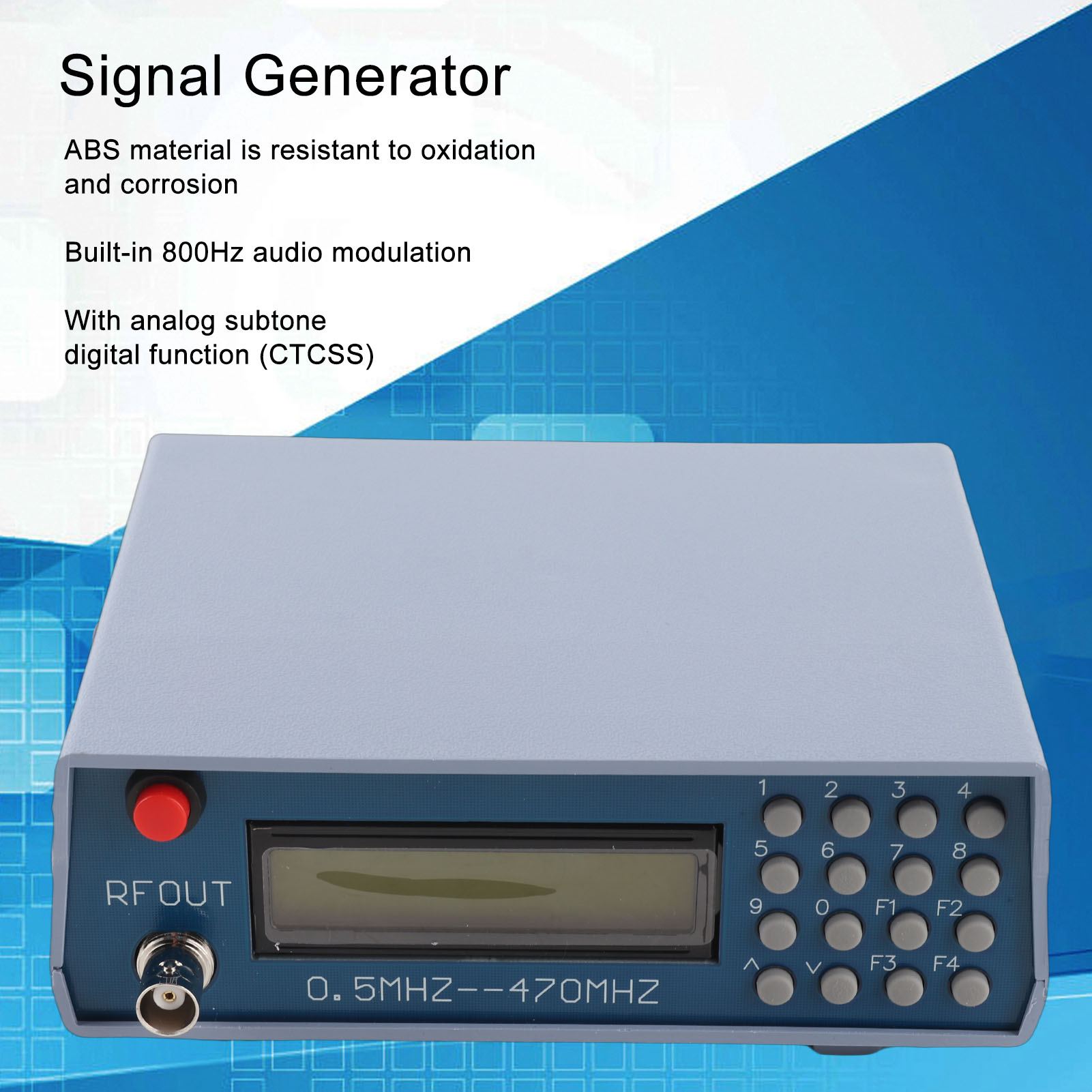 Generatore di segnali funziona - Rf Signal Generator 0.5Mhz To 470Mhz recensione e prezzo